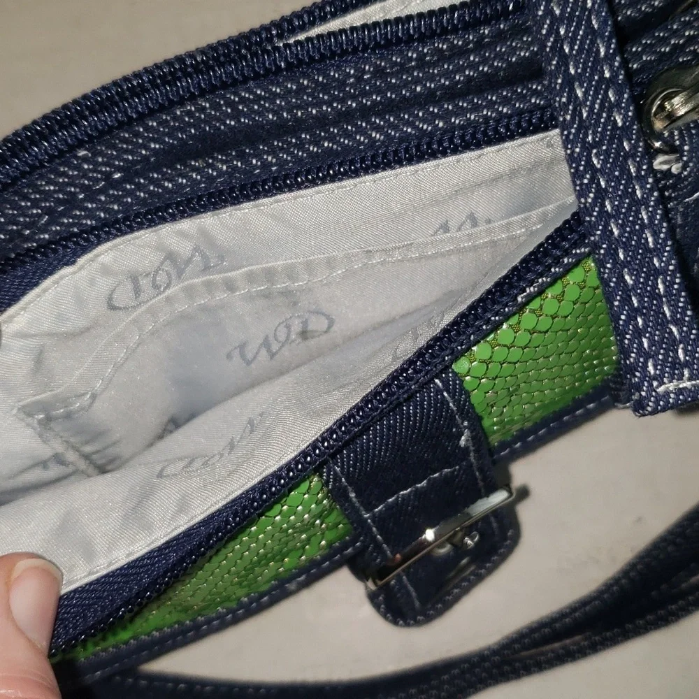 Whiting and David denim mesh bag - Picture 6 of 10